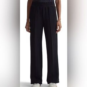 Varley DoubleSoft® High Rise Tapered Wide Leg 30" Pants in black